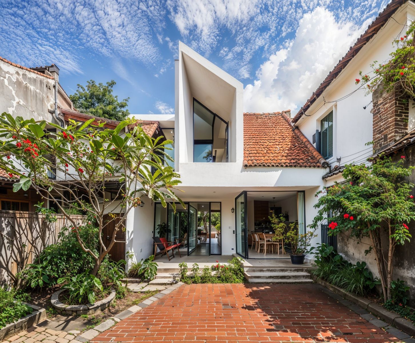 thiết kế sân vườn cho nhà hướng tây